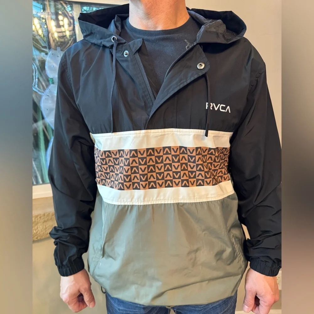 RVCA Campera Meyer II Packable Anorak Lightweight Jacket Men's Size Large (NWOT)